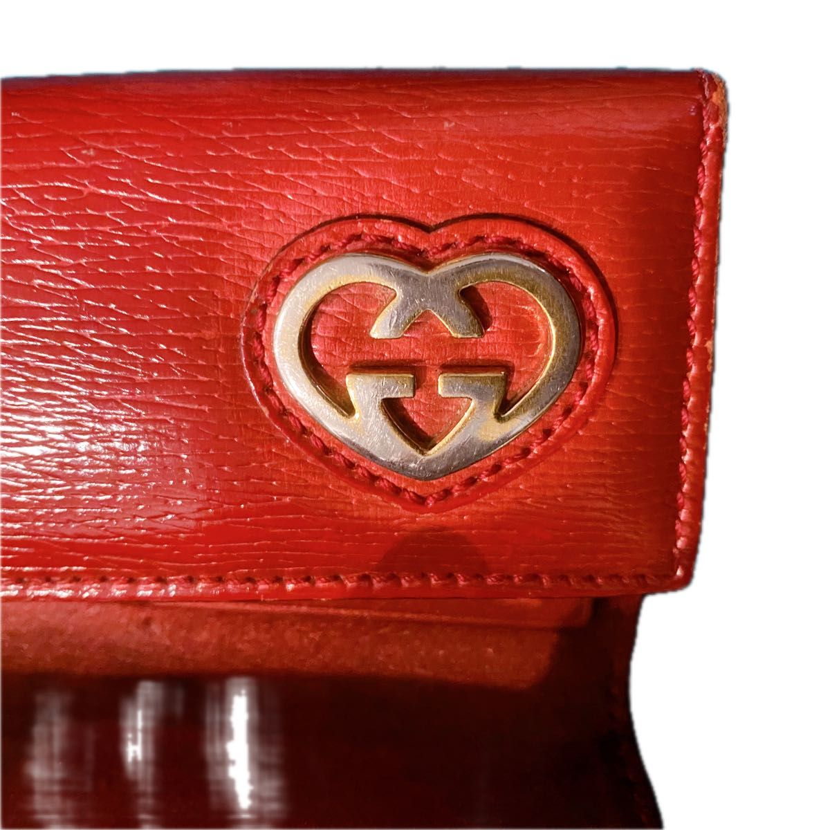 GUCCI キーケース グッチ レザー 赤 レッド 6連 ハートロゴ 鍵 GUCCI キーケース グッチ レザー 赤 レッド 6連 ハートロゴ 鍵