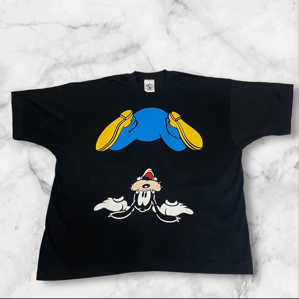 90'S Disney逆さまグーフィー ビンテージTシャツ 3XLミッキーCo 90'S Disney逆さまグーフィー ビンテージTシャツ 3XLミッキーCo