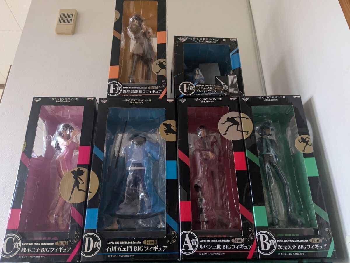 ルパン三世 フィギュアセット 6体 一番くじDX ルパン三世 2nd Session BIGフィギュア6体セット