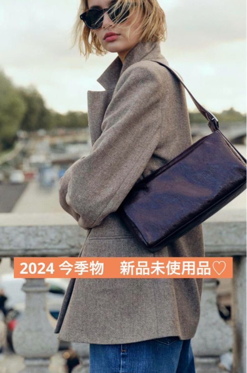 ZARA ザラ ヘリンボーンウールブレンドストレートブレザー ZARA ザラ ヘリンボーンウールブレンドストレートブレザー