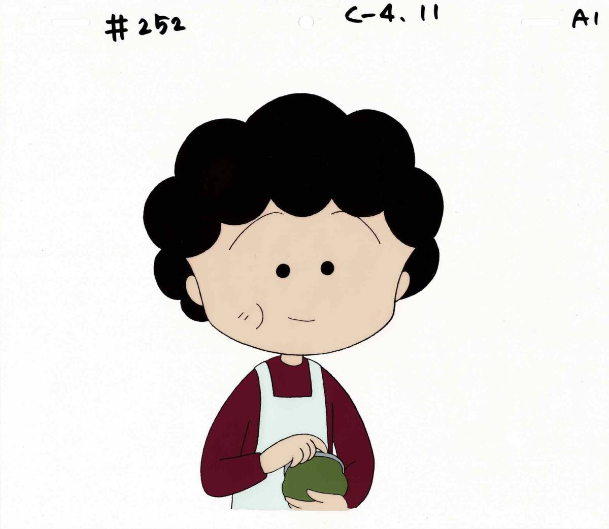 ちびまる子ちゃん まる子 お母さん セル画 直筆背景画 ちびまる子ちゃん まる子 お母さん セル画 直筆背景画