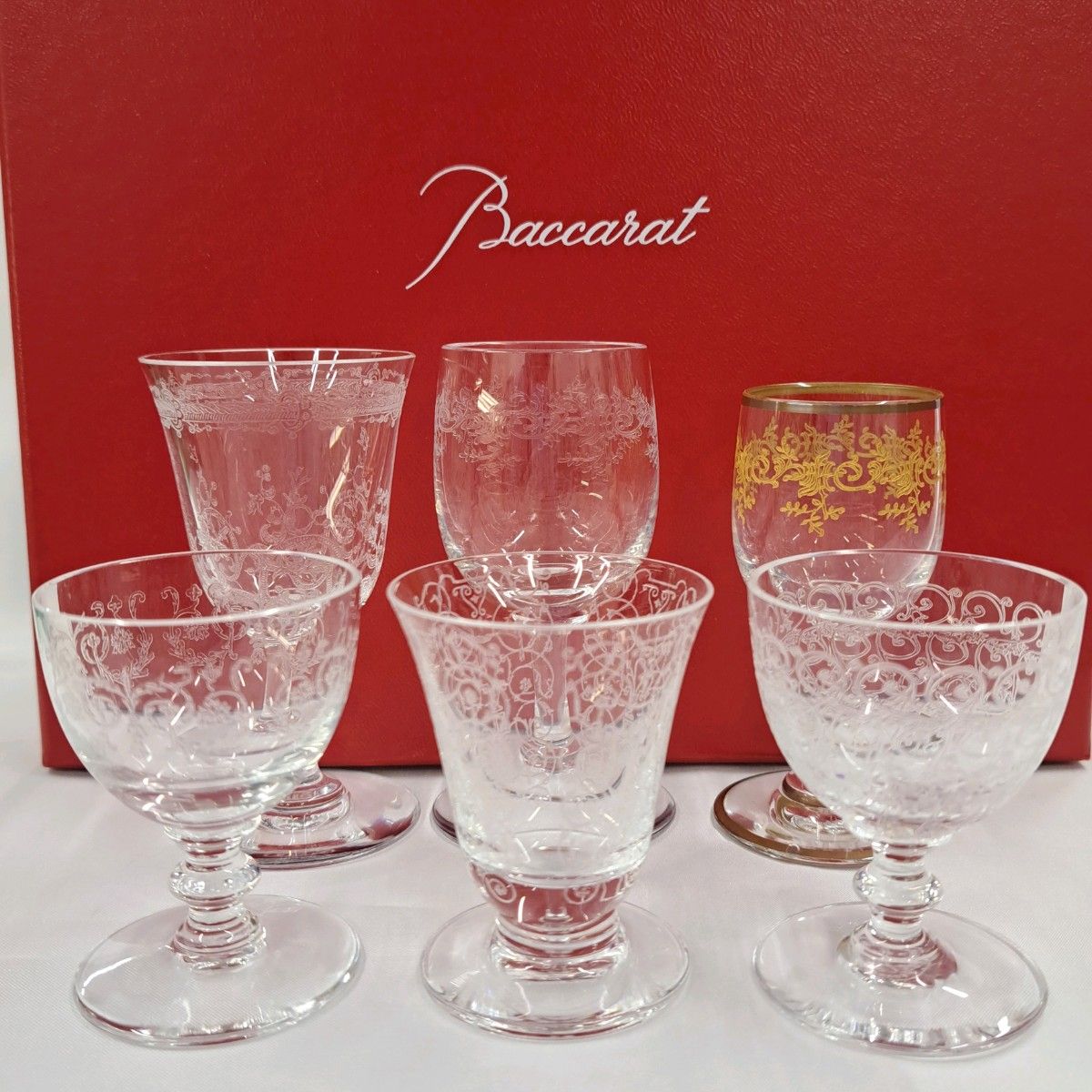 Baccarat バカラ 限定 ミニグラス セット 6客 レア 6ピース Baccarat バカラ 限定 ミニグラス セット 6客 レア 6ピース