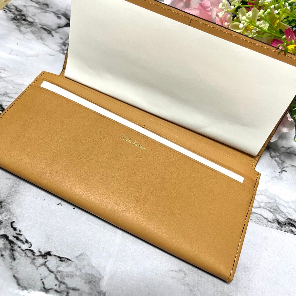 未使用品】ポールスミス 長財布 マルチストライプタブ ブラウン 未使用品】ポールスミス 長財布 マルチストライプタブ ブラウン