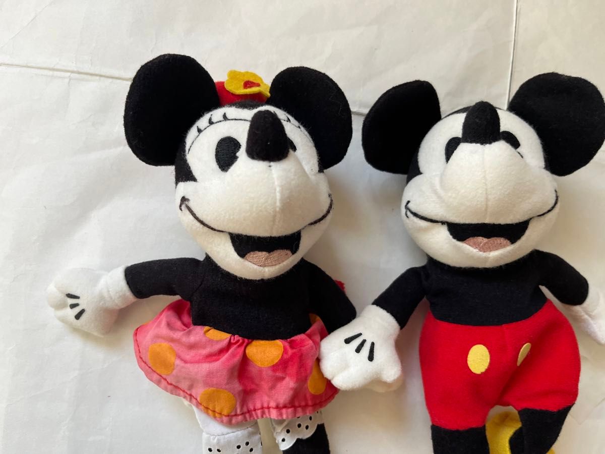 ディズニー ミッキーマウス ミニーマウス ぬいぐるみ レトロな ディズニー ミッキーマウス ミニーマウス ぬいぐるみ レトロな