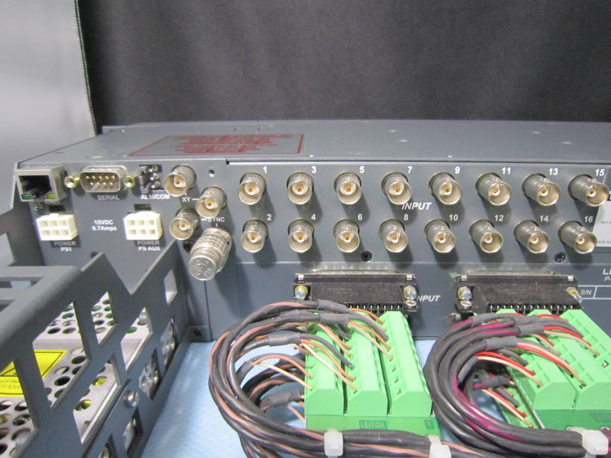 LEITCH PANACEA 16X4ビデオルーター電源コントロール装置 P-16X4V/P-16X4A2_画像6