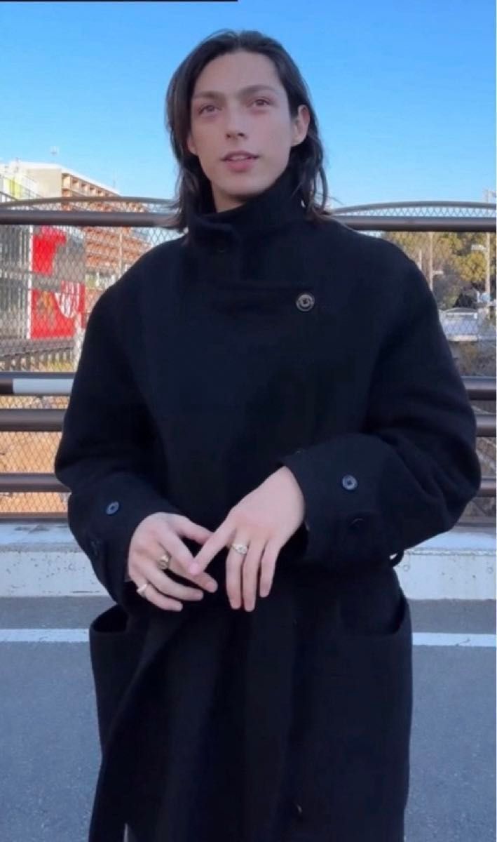 LEMAIRE 22AW wrap belted ウール コート 有名人多数着用 ユニ LEMAIRE 22AW wrap belted ウール コート 有名人多数着用 ユニ