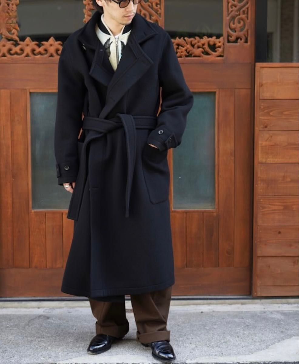 LEMAIRE 22AW wrap belted ウール コート 有名人多数着用 ユニ LEMAIRE 22AW wrap belted ウール コート 有名人多数着用 ユニ