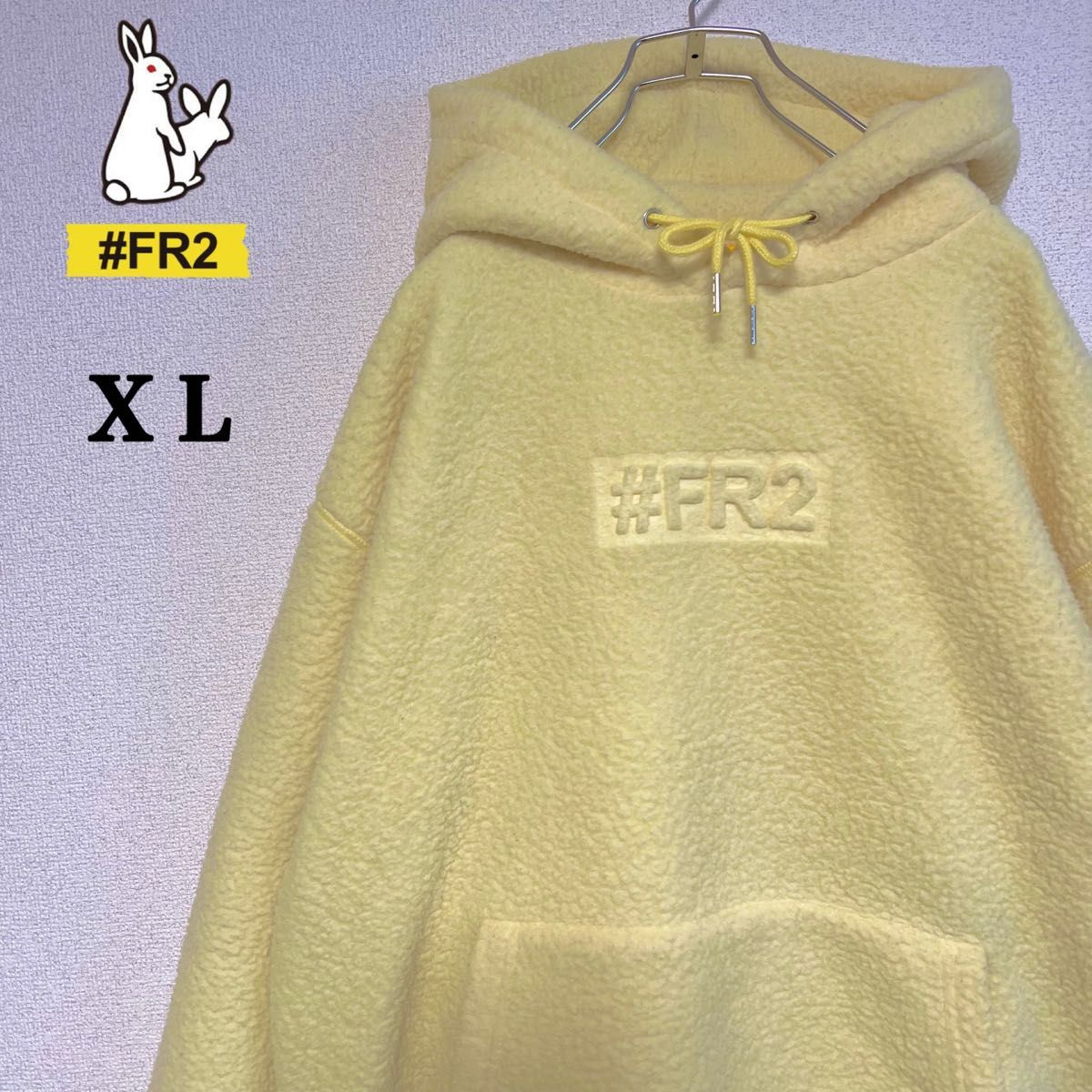 FR2 エフアールツーボックスロゴ ボアパーカー XL 入手困難 FR2 エフアールツーボックスロゴ ボアパーカー XL 入手困難