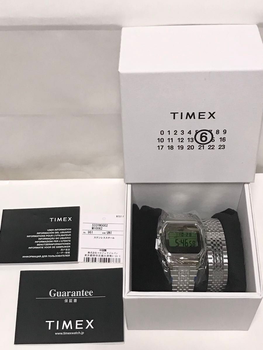 新品 限定別注 MM6 × TIMEX T80 メゾンマルジェラ タイメックス 新品 限定別注 MM6 × TIMEX T80 メゾンマルジェラ タイメックス