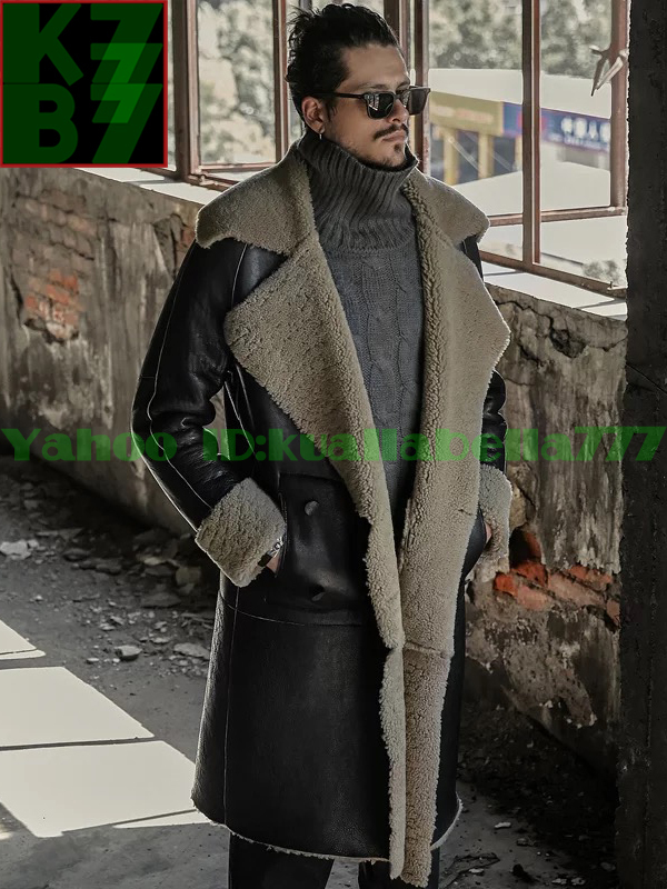 [ страна . единственный в своем роде ] мужской натуральная кожа мутоновое пальто мода casual уличный популярный студент мужчина осень-зима посещение школы ходить на работу теплоизоляция защищающий от холода холод . меры O32