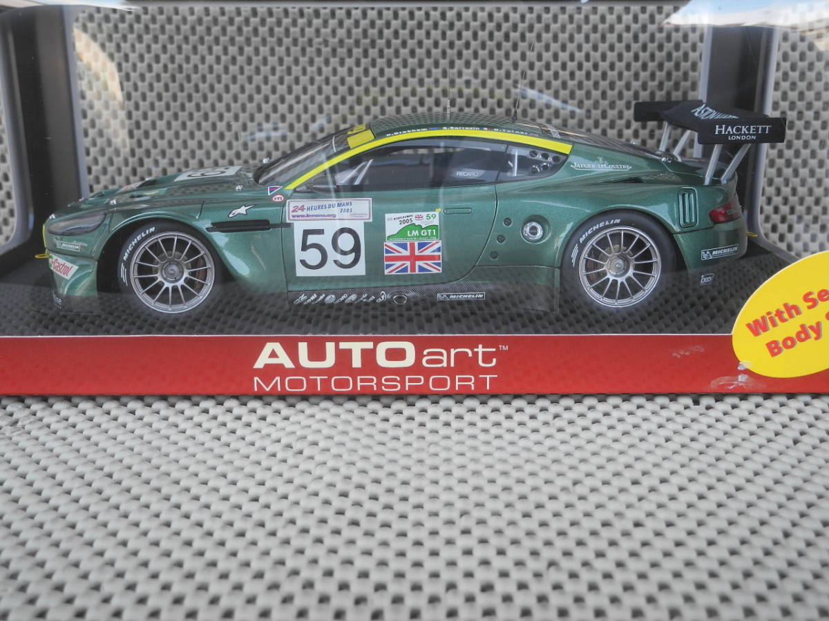  новый товар *1/18* Aston Martin DBR9 \'05ru* man #59 ( зеленый ) Auto Art AUTOart