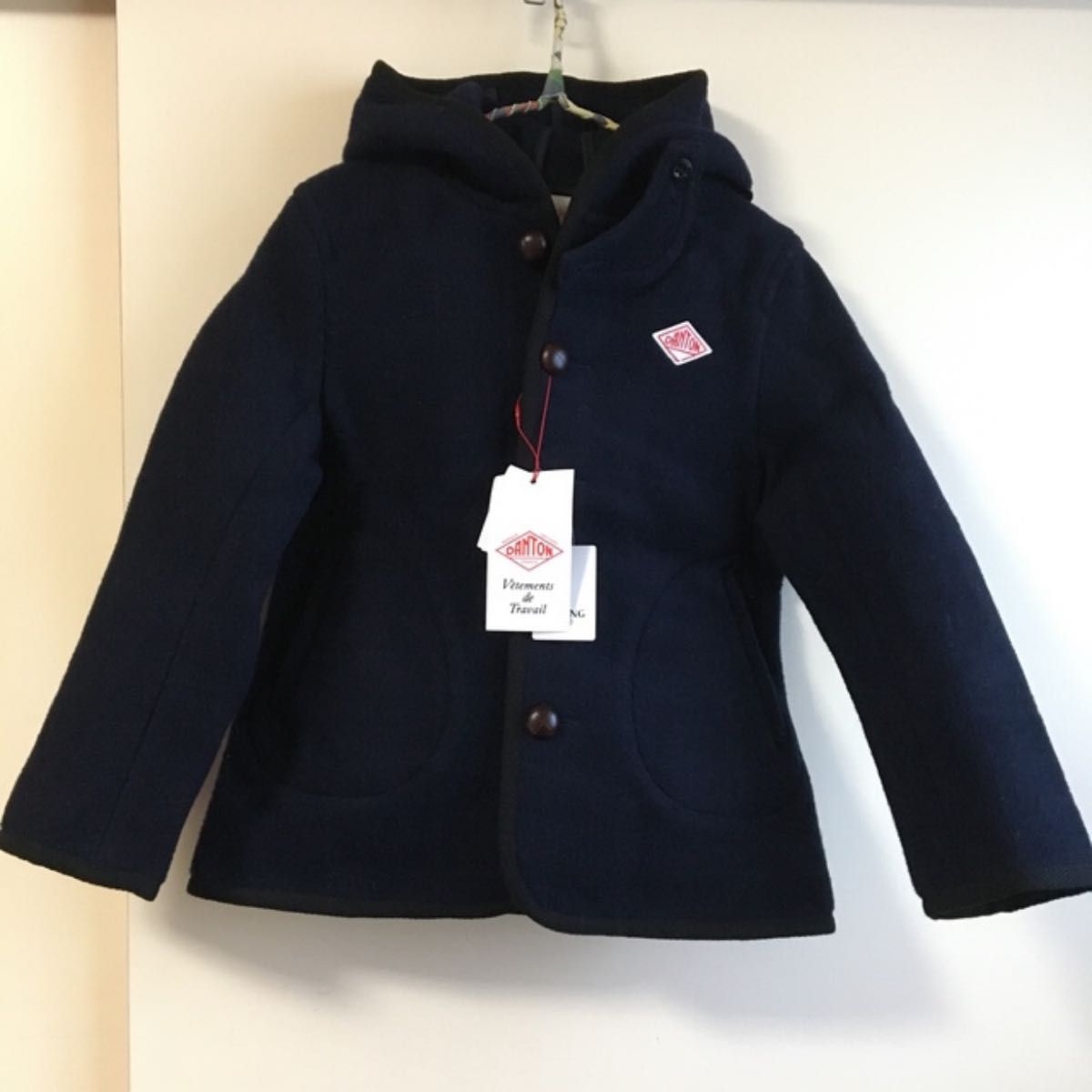 DANTON/ウールモッサコート/フード/ブラック/38/フリークスストア 新品☆DANTON / ダントン☆ウールモッサ フードコート 定価