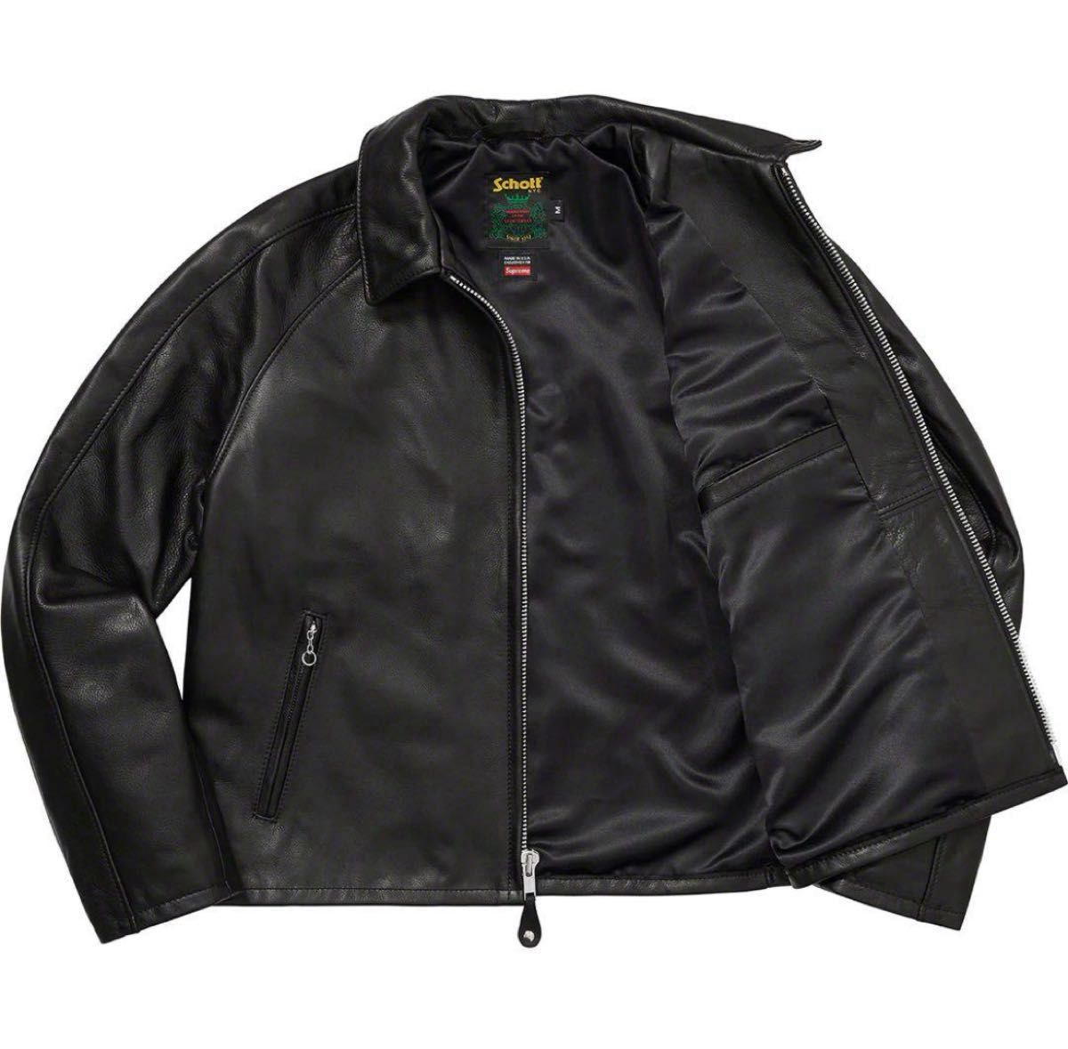 Supreme Schott Leather Racer Jacket Lサイズ ショット レザー Supreme Schott Leather Racer Jacket Lサイズ ショット レザー