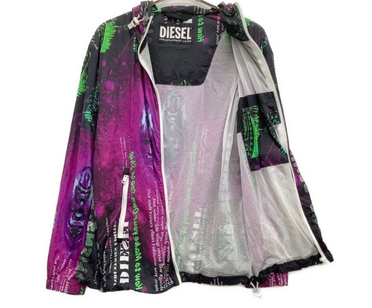 定価4万 DIESEL メンズジャケット ナイロンパーカー総柄 ユニ 定価4万 DIESEL メンズジャケット ナイロンパーカー総柄 ユニ