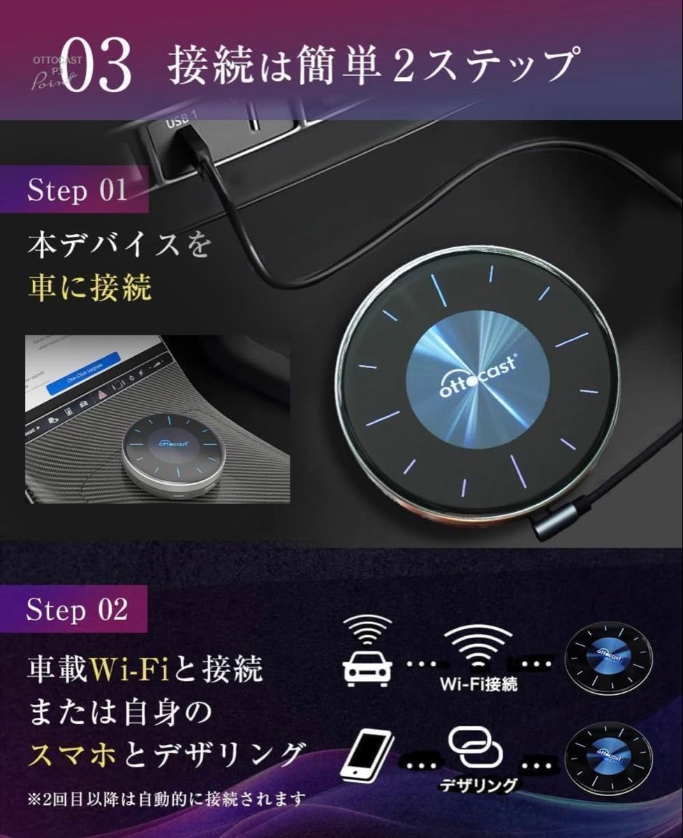 保証有り【新品未開封】オットキャスト Ottocast P3|Yahoo 保証有り【新品未開封】オットキャスト Ottocast P3|Yahoo