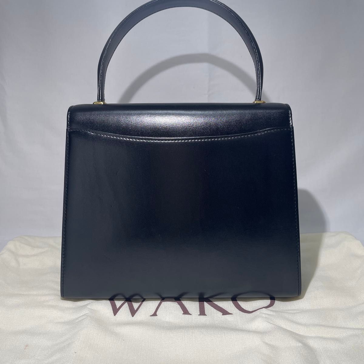 極美品 WAKO 銀座和光 ボックスカーフ ハンドバッグ フォーマル 極美品 WAKO 銀座和光 ボックスカーフ ハンドバッグ フォーマル