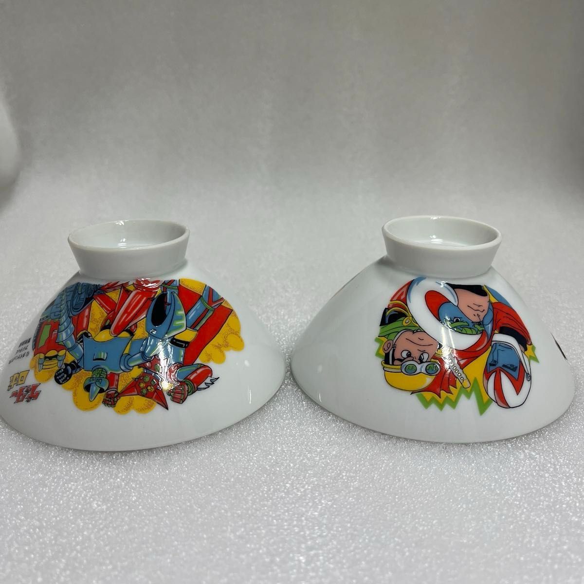 ゲッターロボご飯茶碗2個セット 激レア品 昭和レトロ 茶碗 お ゲッターロボご飯茶碗2個セット 激レア品 昭和レトロ 茶碗 お