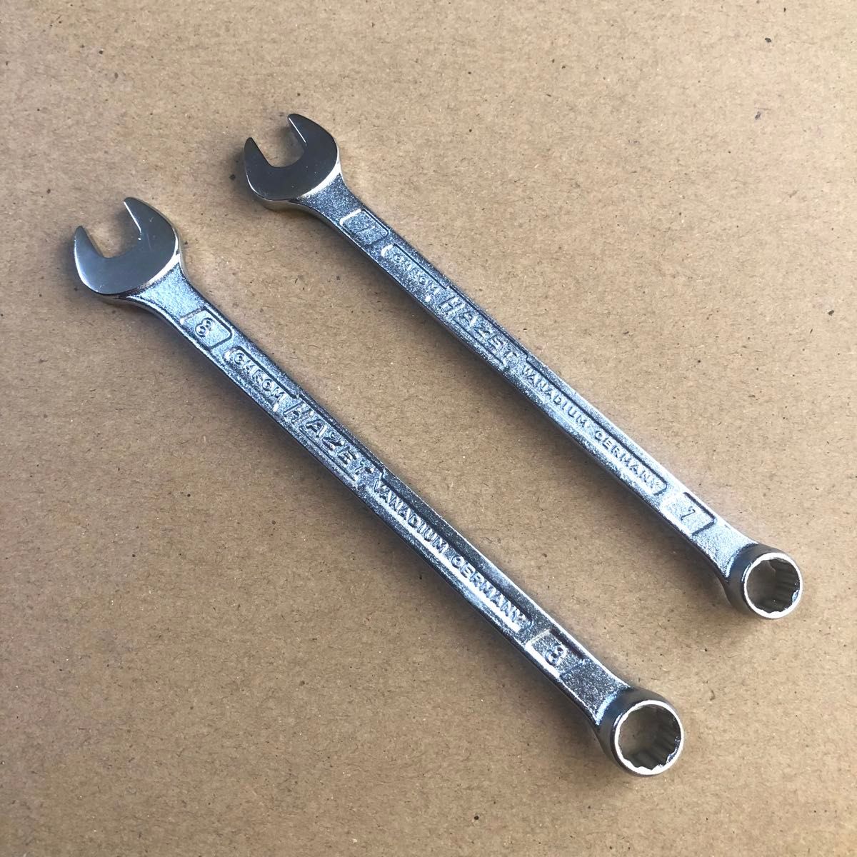 新品 HAZET 600N-7 600N-8(7mm/8mm) コンビネーションレンチ 2本 新品 HAZET 600N-7 600N-8(7mm/8mm) コンビネーションレンチ 2本