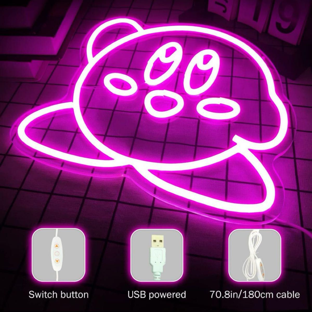 ネオン風LEDライトカービィ|Yahoo!フリマ(旧PayPayフリマ) ネオン風LEDライトカービィ|Yahoo!フリマ(旧PayPayフリマ)