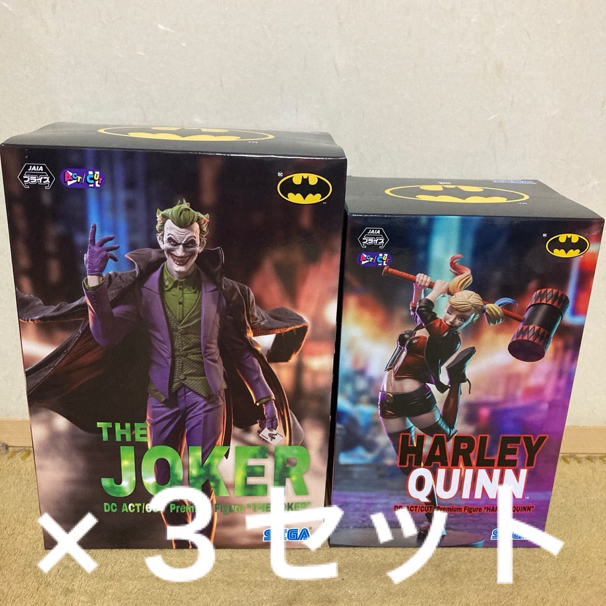 DC ACT/CUT フィギュア ジョーカー ハーレイ・クイン 3セット DC ACT/CUT フィギュア ジョーカー ハーレイ・クイン 3セット