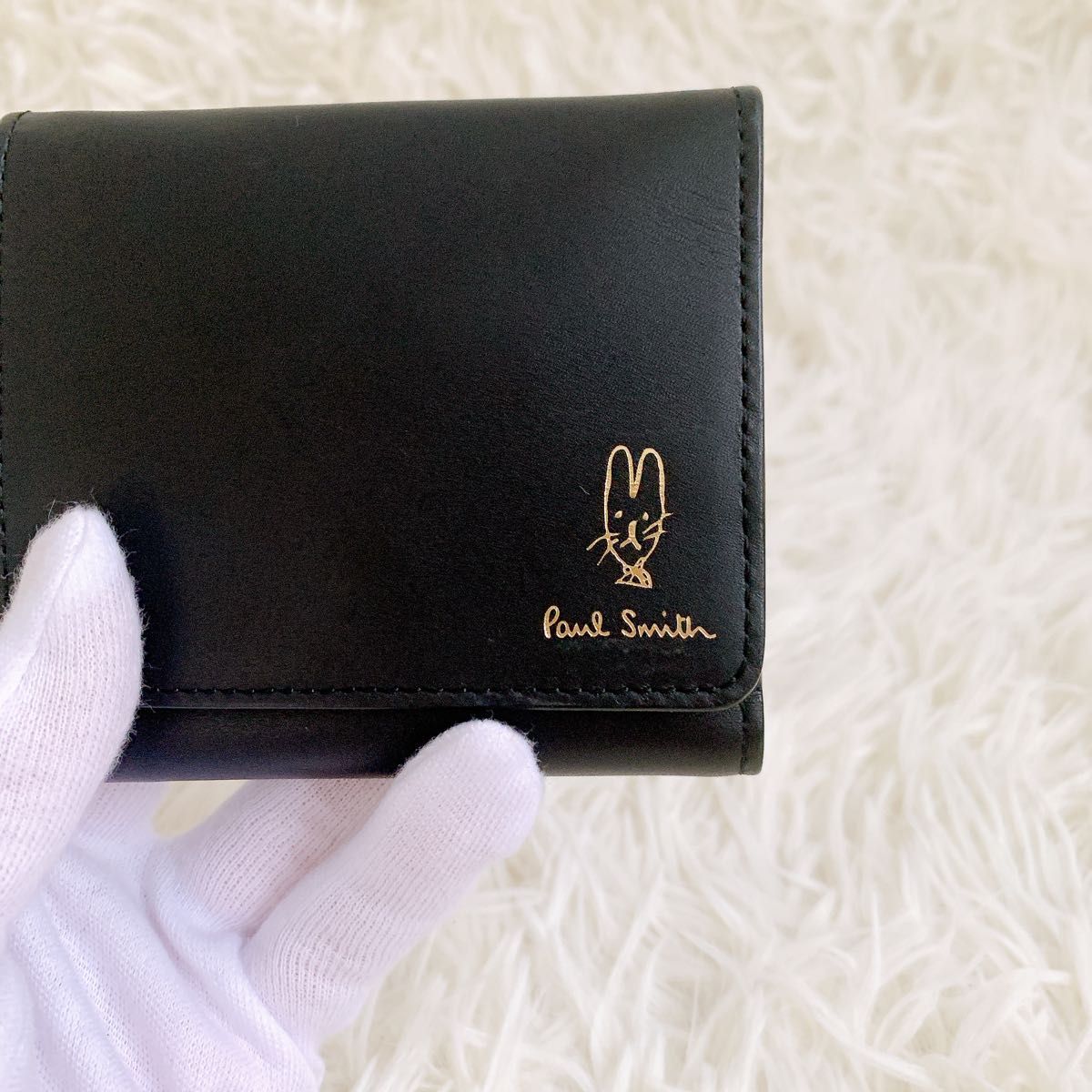 新品 ポールスミス 財布 二つ折り バルーン うさぎ ブラック 新品 ポールスミス 財布 二つ折り バルーン うさぎ ブラック
