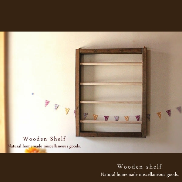 [ free shipping ] hand made shelf display shelf wooden shelves walnut 
