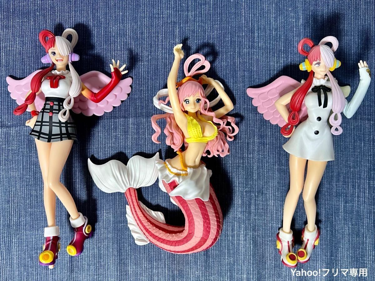ONE PIECE ワンピース ウタ しらほし プライズフィギュア3体 ONE PIECE ワンピース ウタ しらほし プライズフィギュア3体