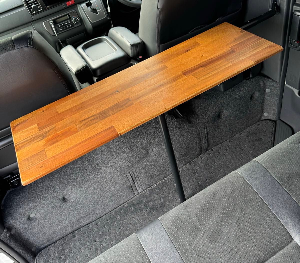 ハイエース セカンドテーブル アカシア材 キャンプ 車中泊 釣り ハイエース セカンドテーブル アカシア材 キャンプ 車中泊 釣り