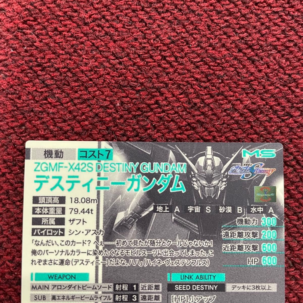 デスティニーガンダム シークレット SP-SEC シン・アスカ デスティニーガンダム シークレット SP-SEC シン・アスカ
