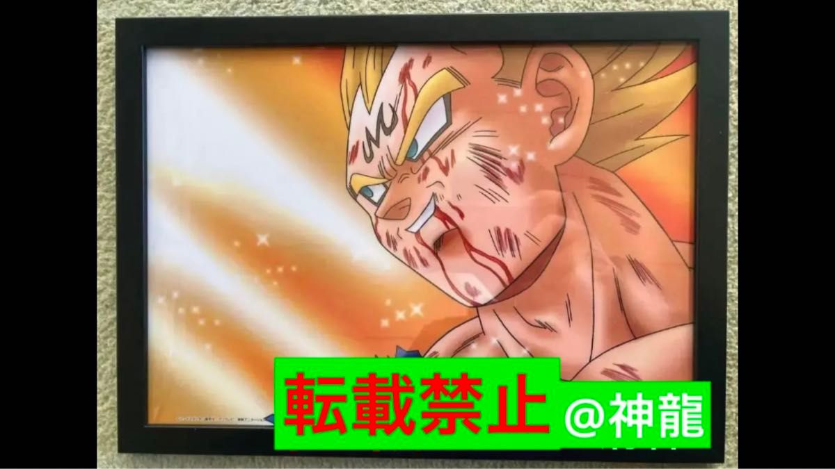 激レア】ドラゴンボールZ 魔神ベジータ 額装品 セル画アート