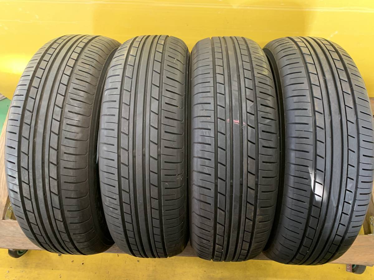 R No1584-E1-3 バリ溝!! ヨコハマ ECOS ES31 175/65R14 17年製 4本セット サマータイヤ