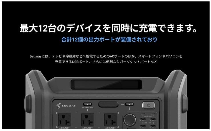 1円スタート】Segway ポータブル電源 Cube1000 1024Wh容量 充放電サイクル4,000回以上 1.2時間満充電 リン酸鉄 純正弦波 アプリ操作(キャンプ、アウトドア用品)|売買されたオークション情報、Yahoo!オークション(旧ヤフオク!) の商品情報をアーカイブ公開 - オークファン 1円スタート】Segway ポータブル電源 Cube1000 1024Wh容量 充放電サイクル4,000回以上 1.2時間満充電 リン酸鉄 純正弦波 アプリ操作(キャンプ、アウトドア用品)|売買されたオークション情報、Yahoo!オークション(旧ヤフオク!) の商品情報をアーカイブ公開 - オークファン