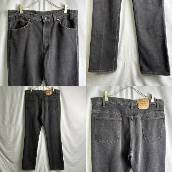 USA製 Levi's 517 ストレッチ ブラック デニム パンツ W37×L33 USA製 Levi's 517 ストレッチ ブラック デニム パンツ W37×L33