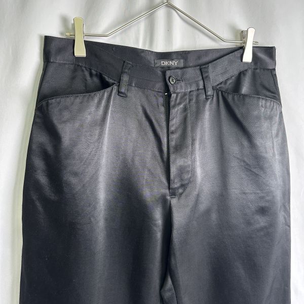 90s DKNY ナイロン コットン パンツ W32×L30 ブラック 90s DKNY ナイロン コットン パンツ W32×L30 ブラック