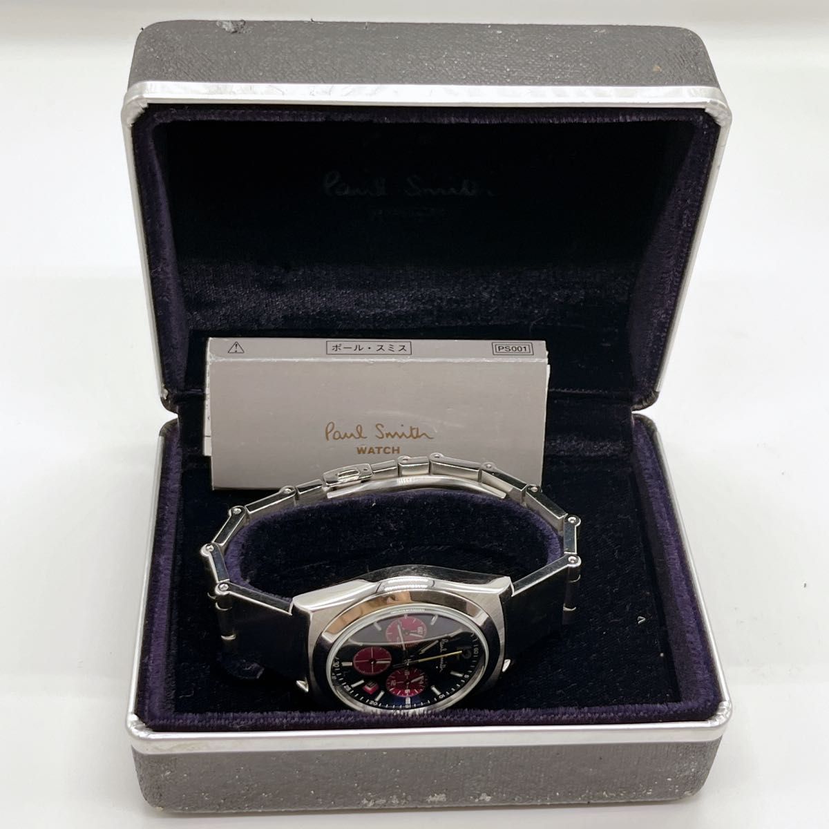 美品 ポールスミス paul smith ファイナルアイズ 腕時計 クロノ 美品 ポールスミス paul smith ファイナルアイズ 腕時計 クロノ