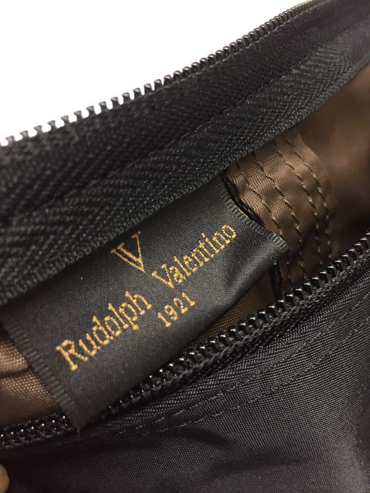  бесплатная доставка * сумка "Boston bag" *Rudolph Valentinoru доллар f Valentino * чёрный черный *#30623mtj142