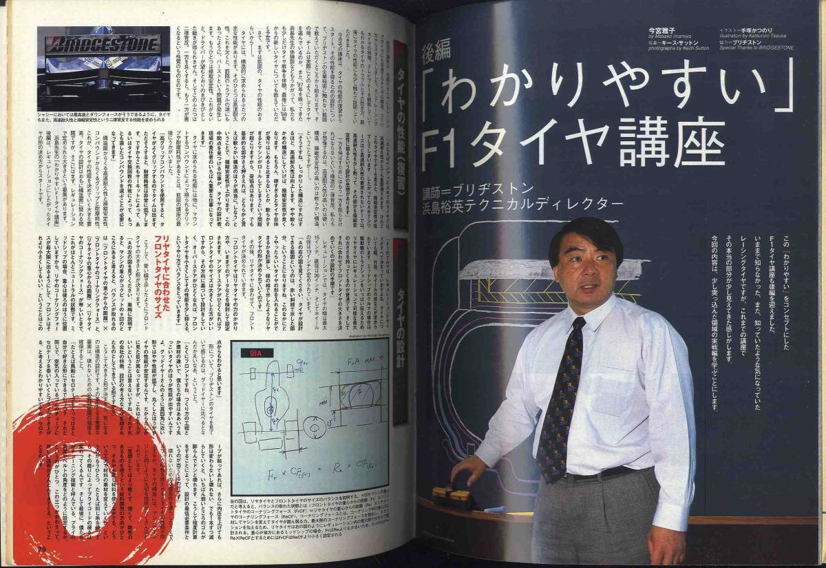 【c5939】98.1 F1グランプリ特集／ナロートレッドを徹底解剖、一変するグランプリ勢力図、溝タイヤの性能、…_画像4