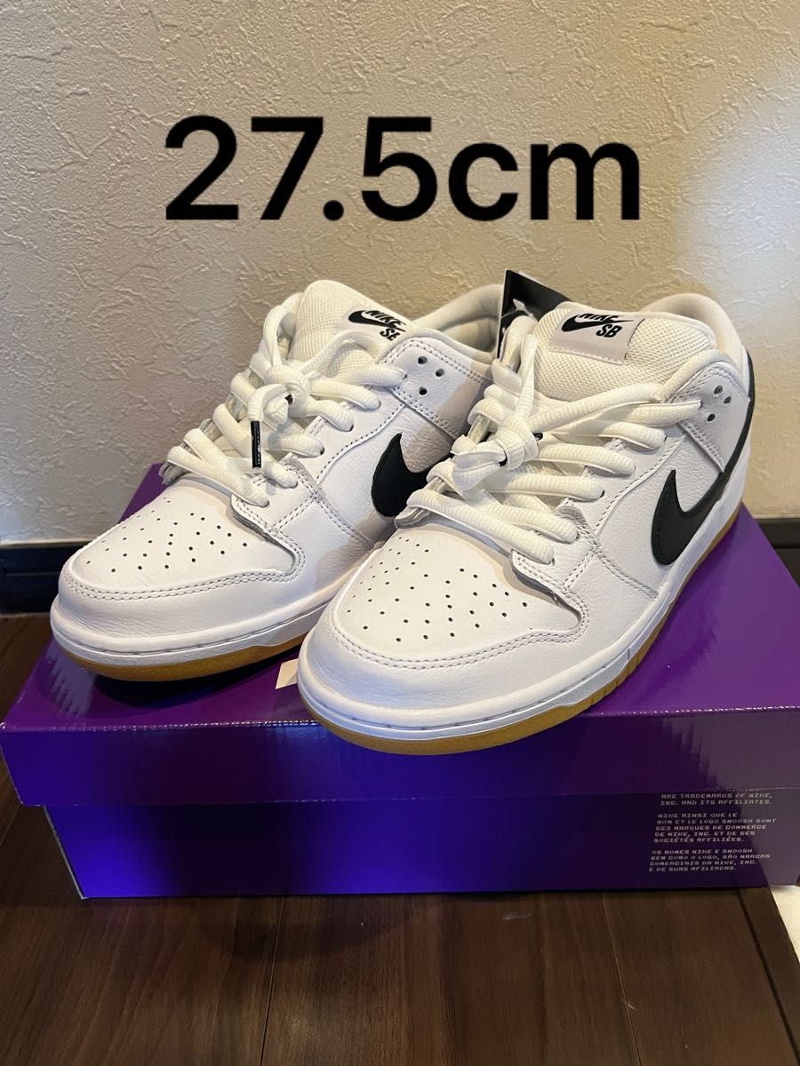 Nike SB Dunk Low Pro White/Black-White-Gum Light Brown 27 Nike SB Dunk Low Pro White/Black-White-Gum Light Brown 27