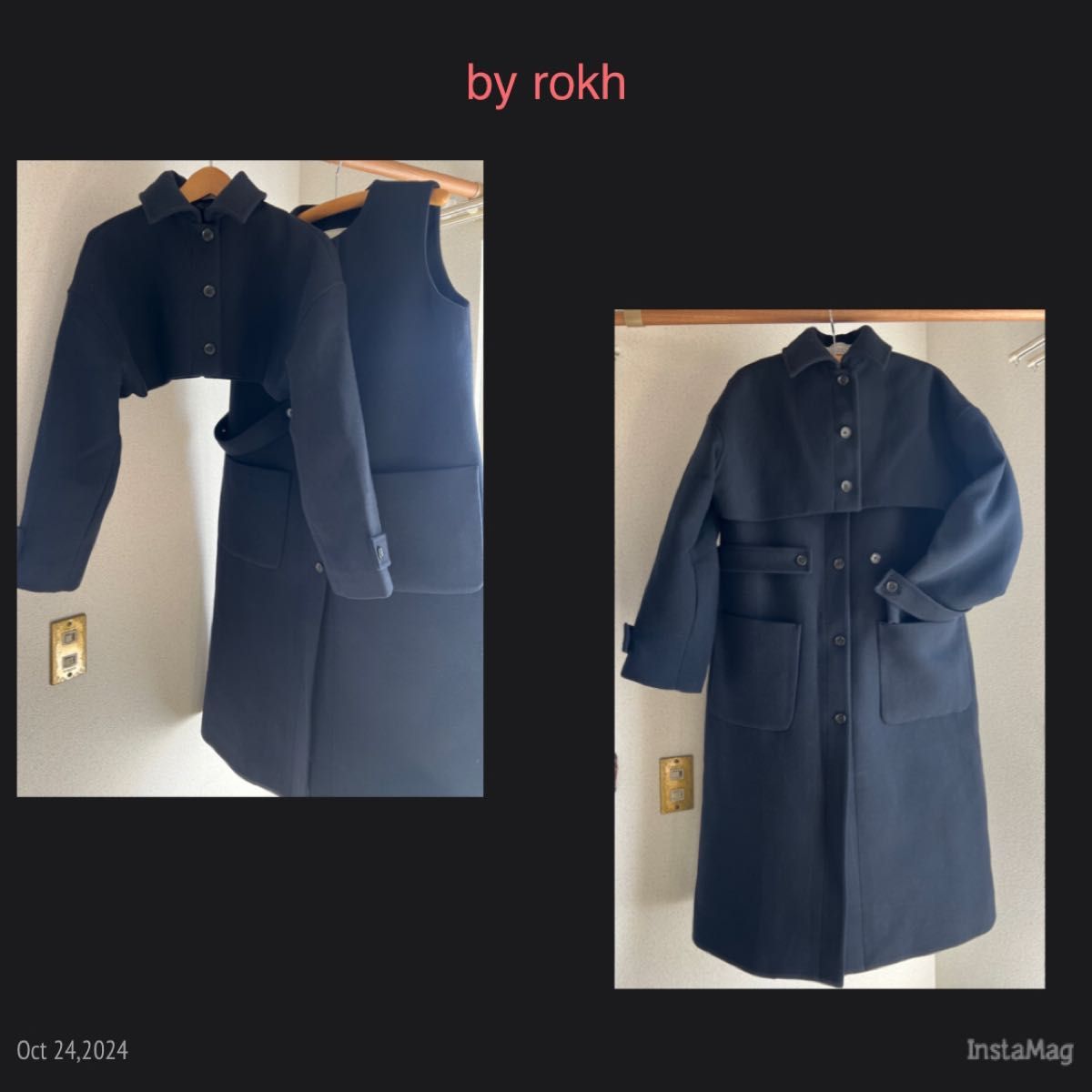 2ピースコート(ネイビー) by rokh 新品 未使用 ジーユー GU ロク 2ピースコート(ネイビー) by rokh 新品 未使用 ジーユー GU ロク