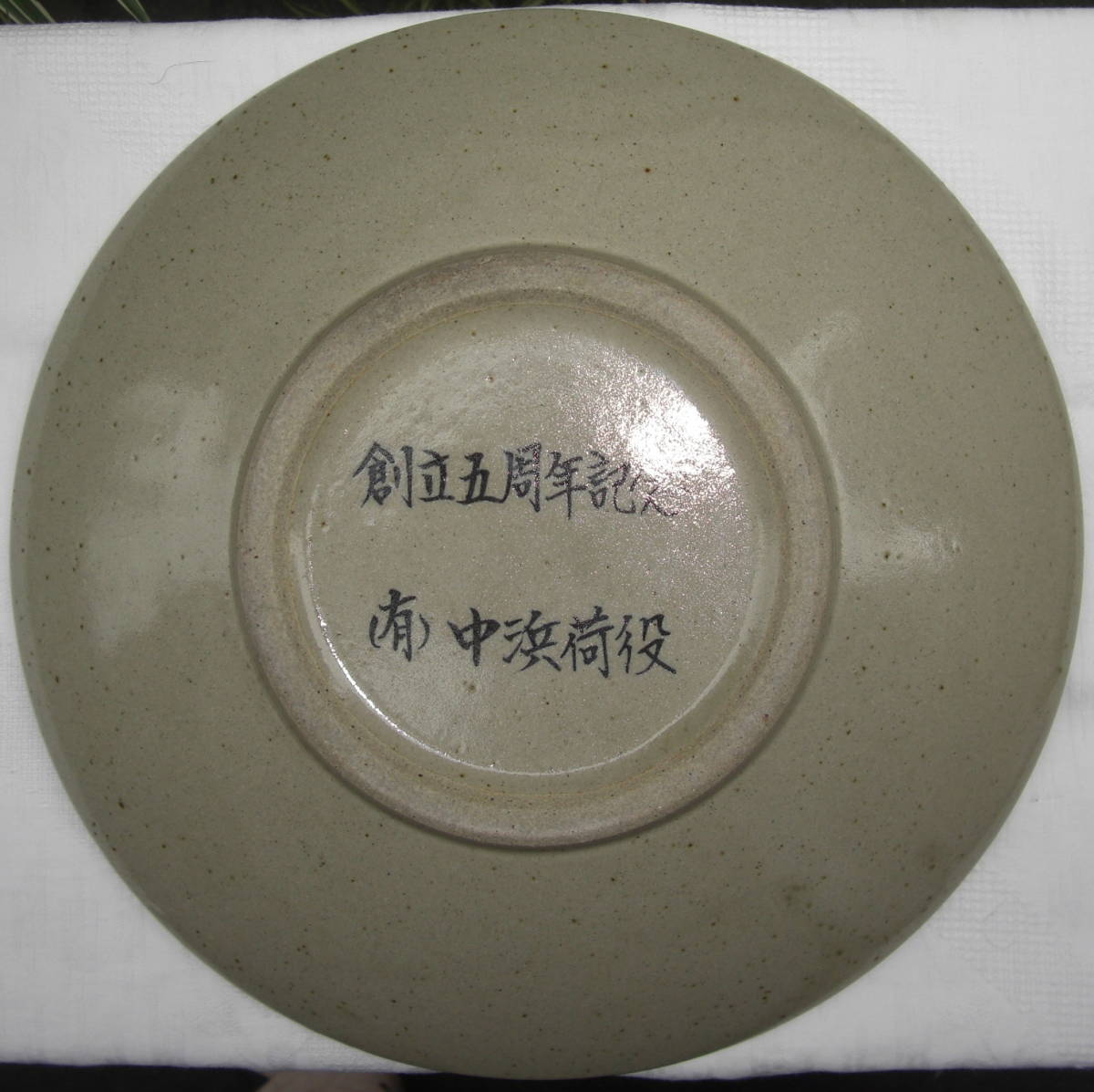 ** керамика коллекция / Shigaraki . сосна рисунок, большая тарелка 31cm б/у товар!!1010**