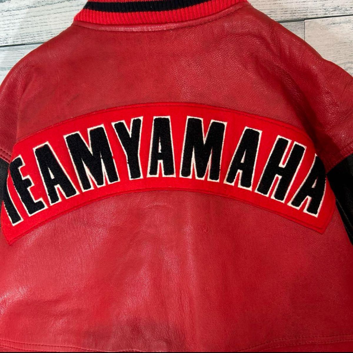 入手困難》80s 90 team YAMAHA 牛革 オールレザー スタジャン 入手困難》80s 90 team YAMAHA 牛革 オールレザー スタジャン