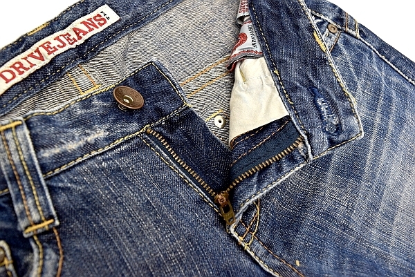 J6928★DRIVE JEANS ドライブジーンズ D539X★ダメージ＆ヴィンテージウォッシュ加工デニム ベルボトム フレアージーンズ 24 _画像2