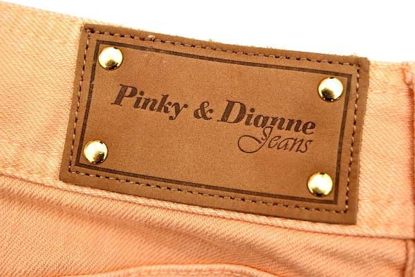 M399★送料無料★新品★Pinky&Dianne jeans ピンキー&ダイアン ジーンズ★ストレッチ素材 パステルオレンジ タイトミニスカート 36_画像4