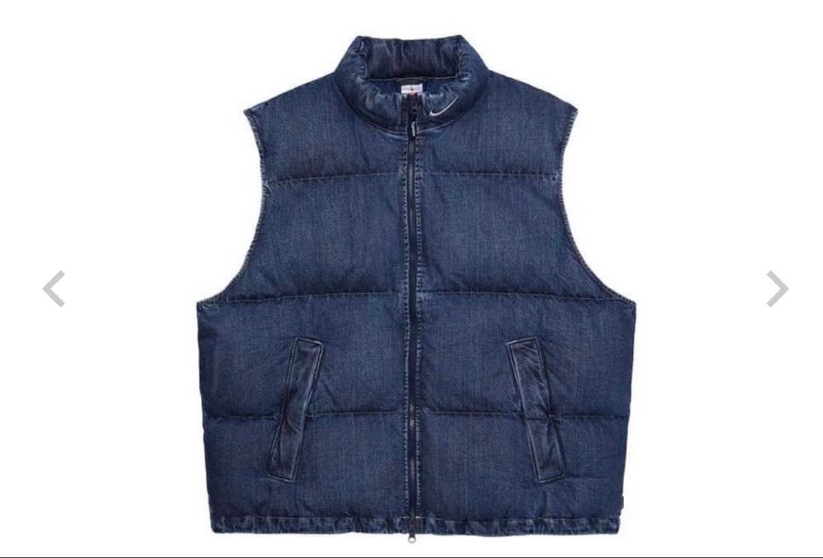 Supreme Nike Denim あしらい Puffer Vest Indigo L Supreme Nike Denim あしらい Puffer Vest Indigo L