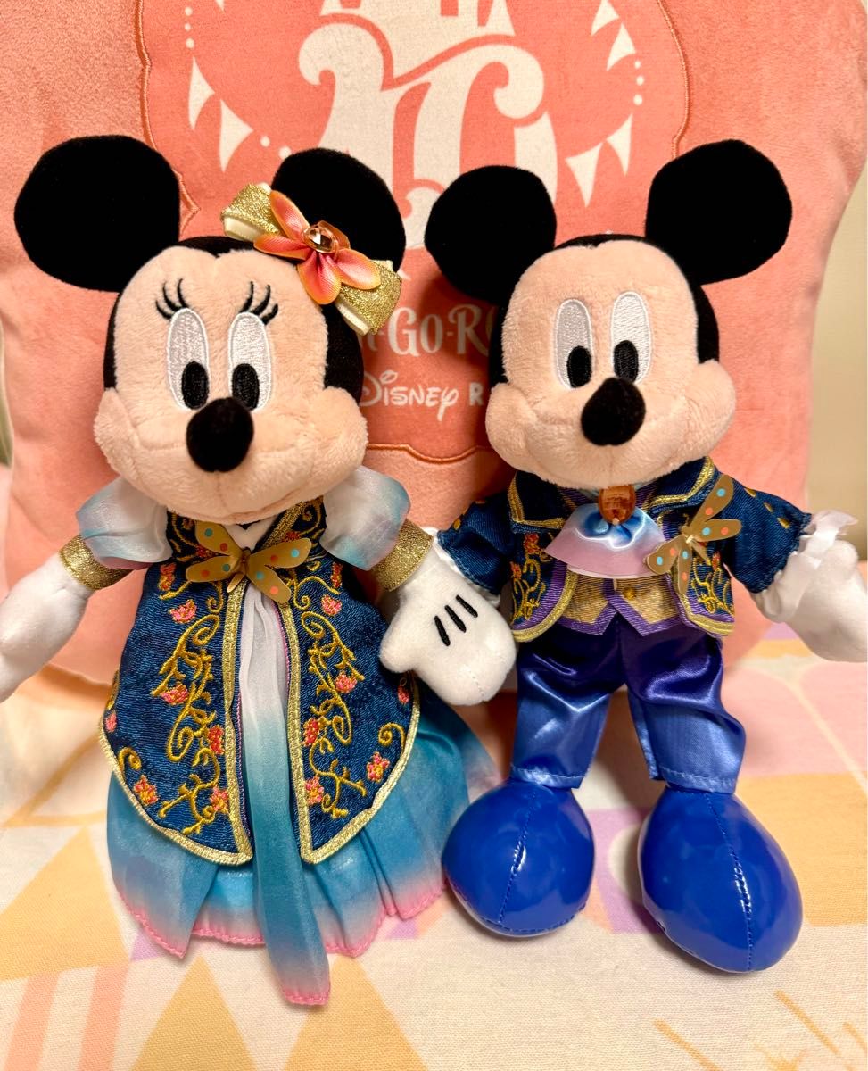 ファンタジースプリングスぬいぐるみバッジ ミッキー ミニー ファンタジースプリングスぬいぐるみバッジ ミッキー ミニー