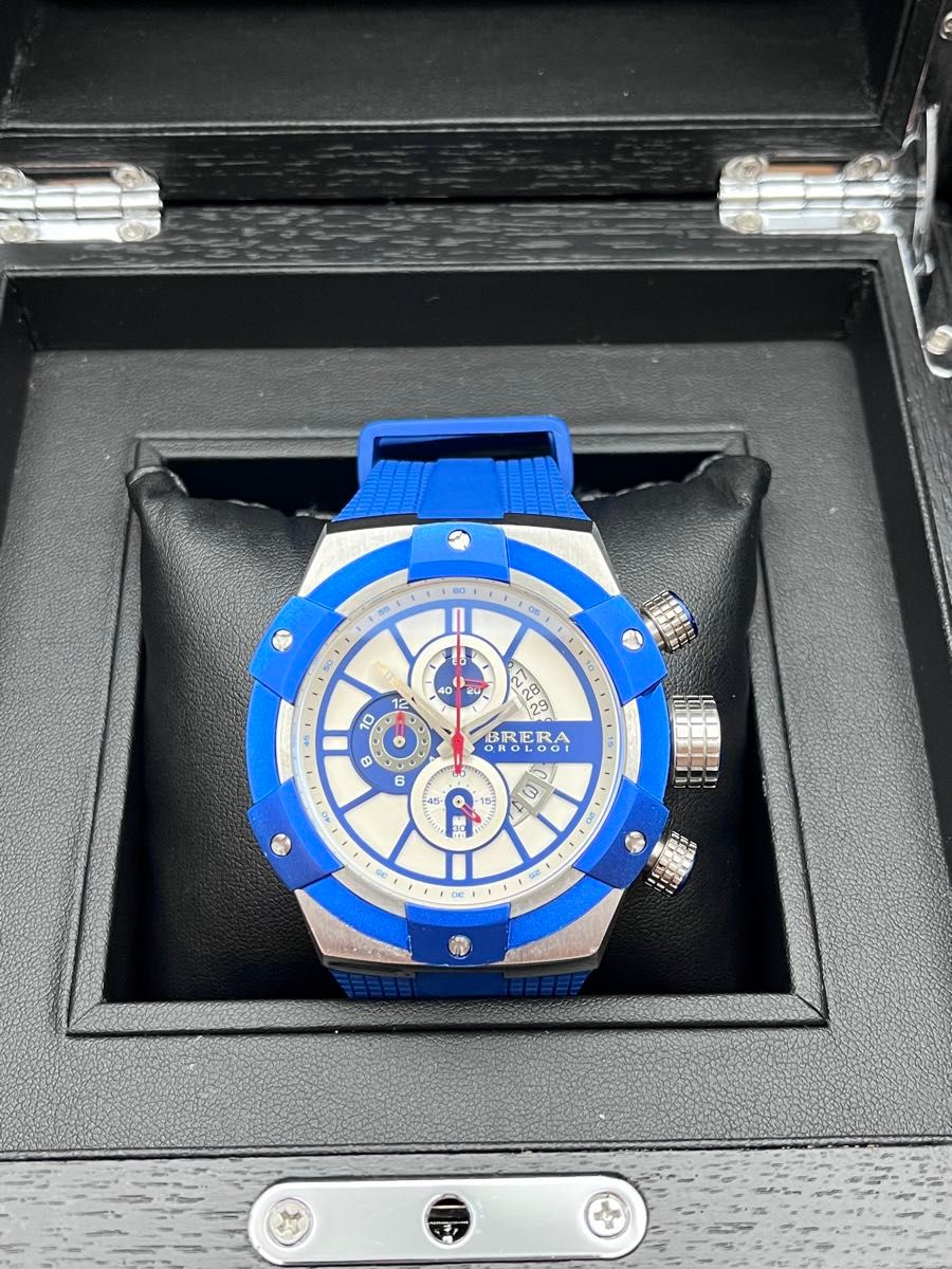 BRERA OROLOGI ブレラオロロジ クロノグラフ クォーツ ブルー BRERA OROLOGI ブレラオロロジ クロノグラフ クォーツ ブルー