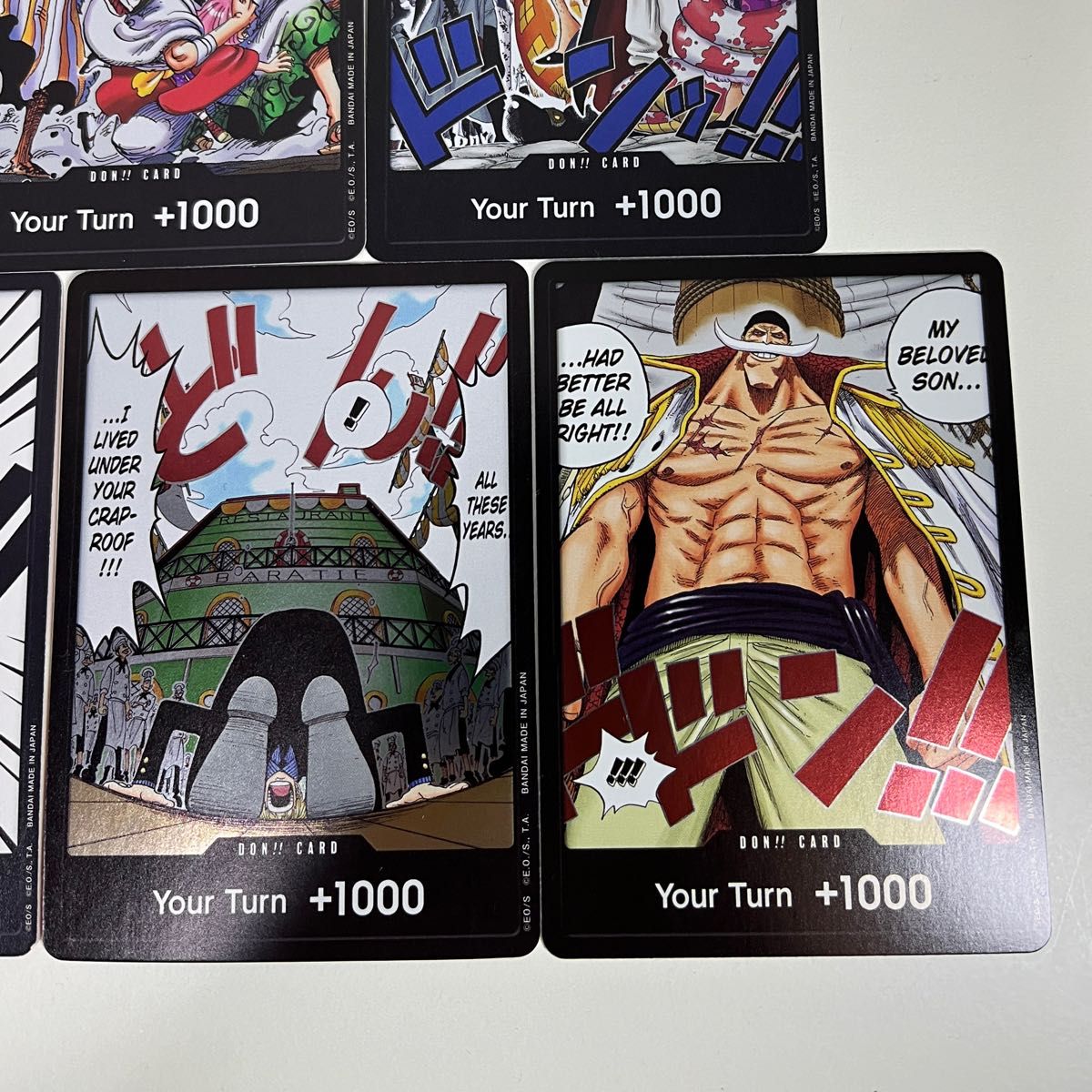 ワンピースカード ドンカード ゾロ サンジ 白ひげ 王下七武海 ワンピースカード ドンカード ゾロ サンジ 白ひげ 王下七武海