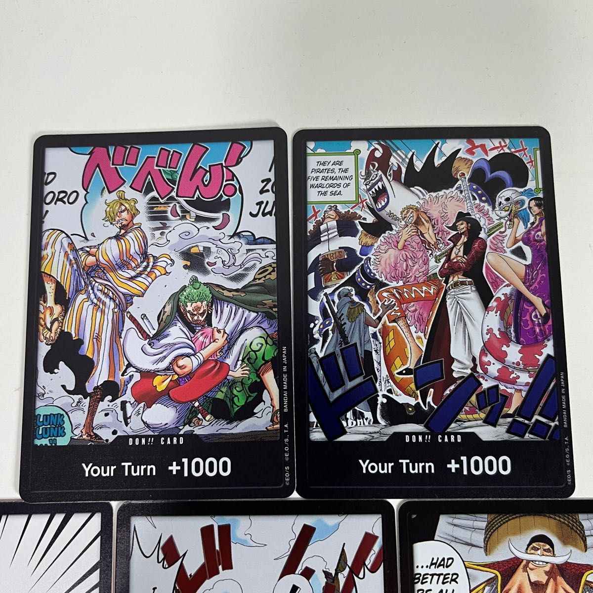 ワンピースカード ドンカード ゾロ サンジ 白ひげ 王下七武海 ワンピースカード ドンカード ゾロ サンジ 白ひげ 王下七武海
