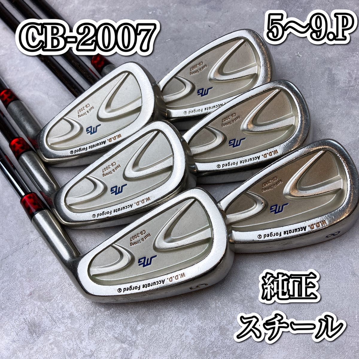 三浦技研 CB-2007 アイアンセット 6本 三浦シャフト スチール 地 三浦技研 CB-2007 アイアンセット 6本 三浦シャフト スチール 地