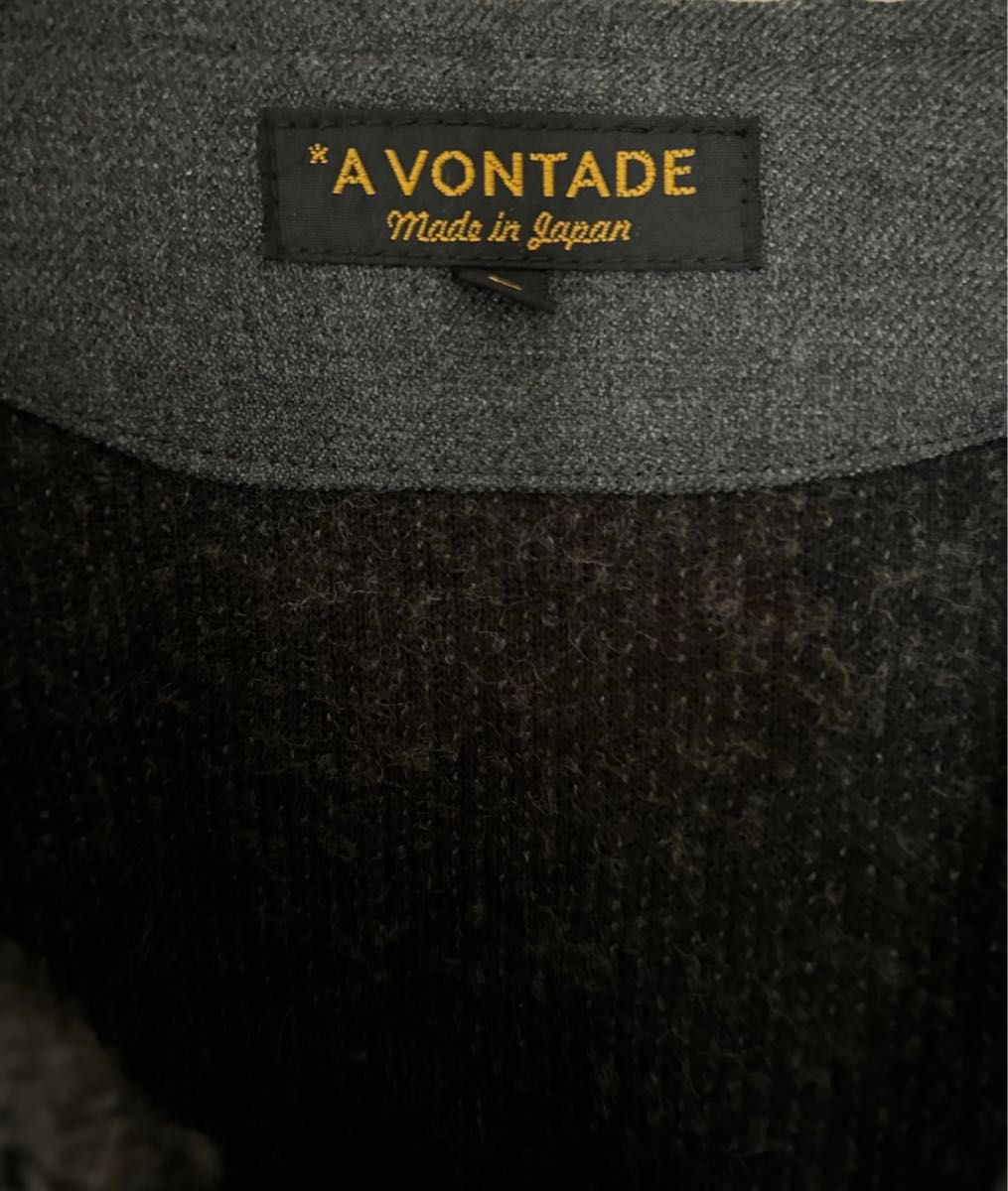 A VONTADE ボンタージ ウールボアVネック カーディガン フリース A VONTADE ボンタージ ウールボアVネック カーディガン フリース